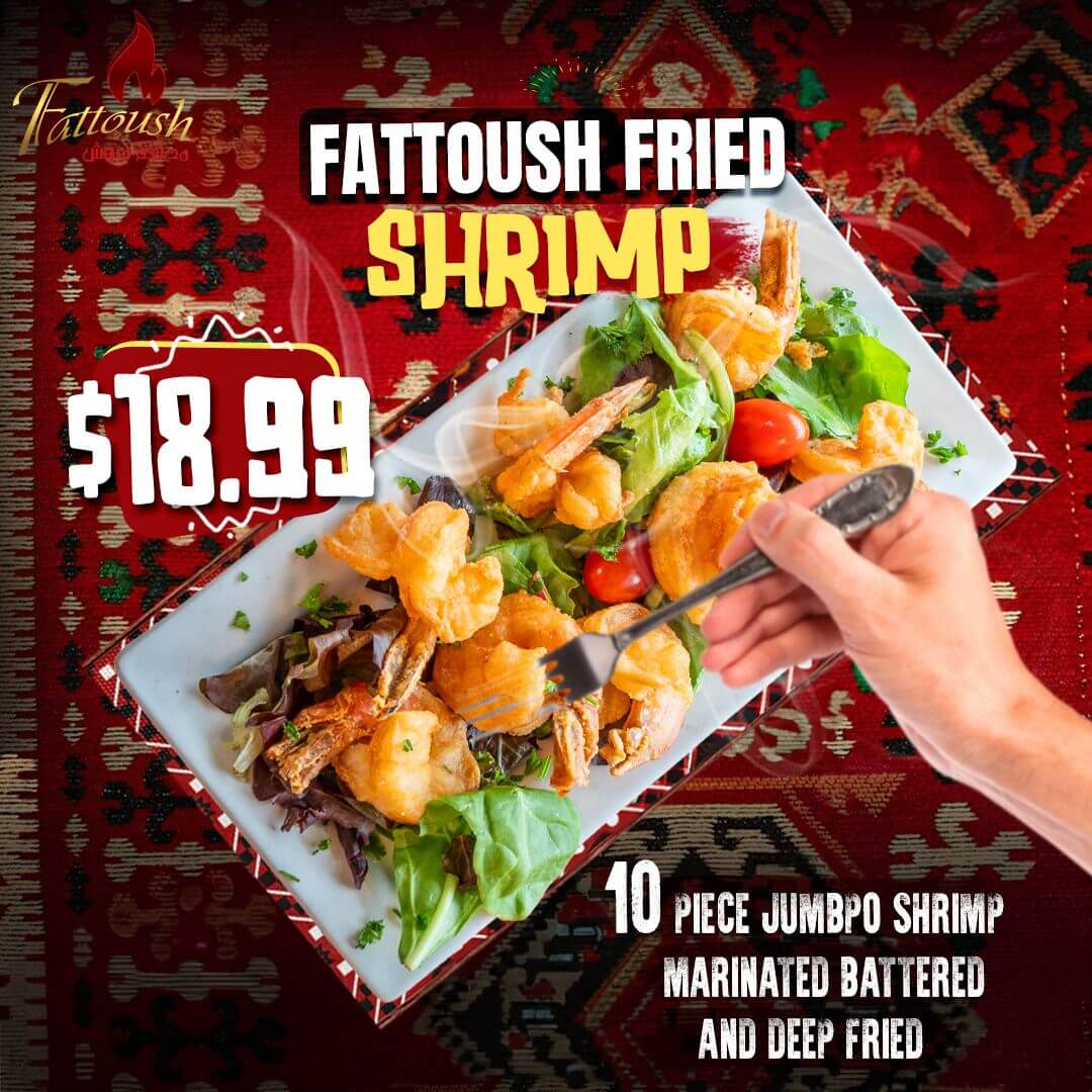 Fattoush Freid Shrimp